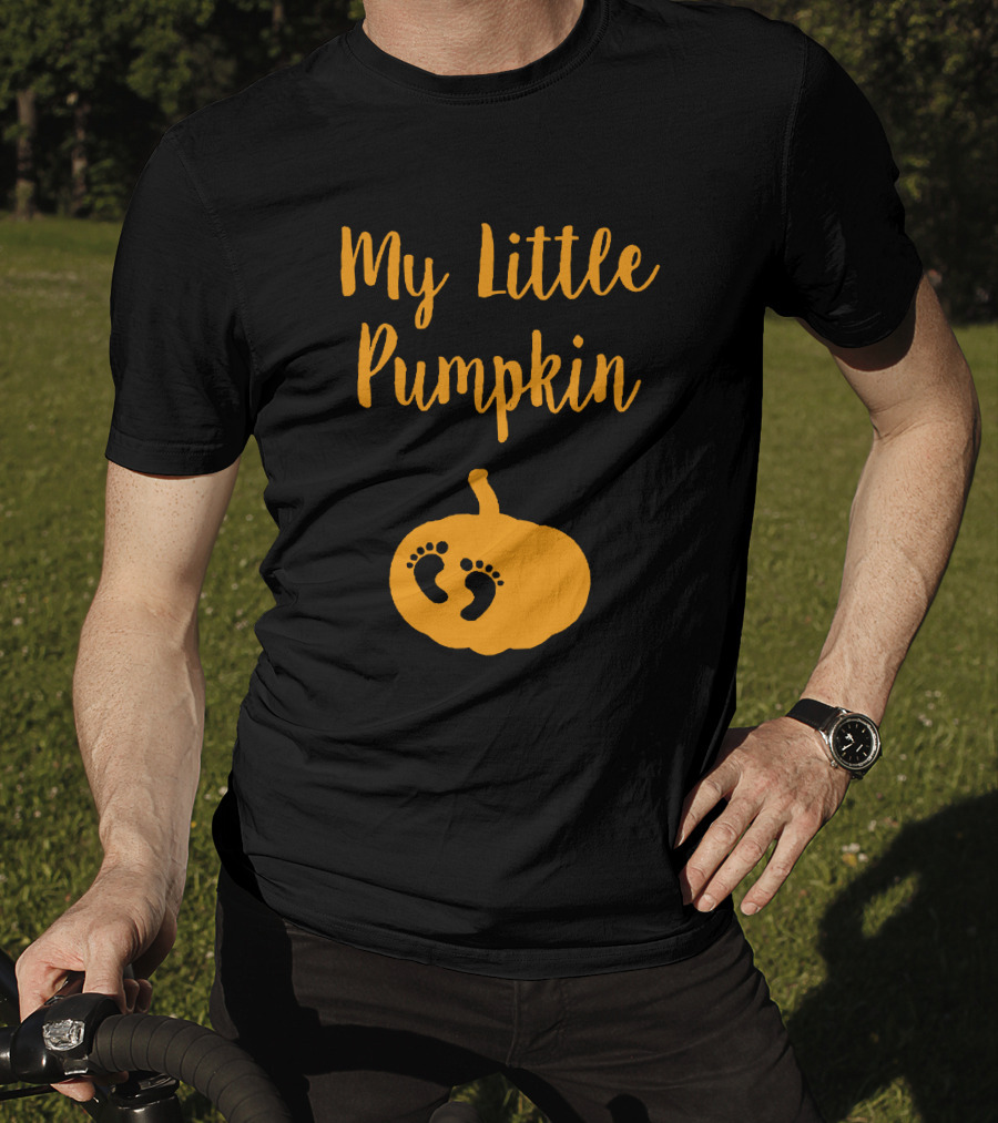 My Little Pumpkin Baby Footprints T-Shirt