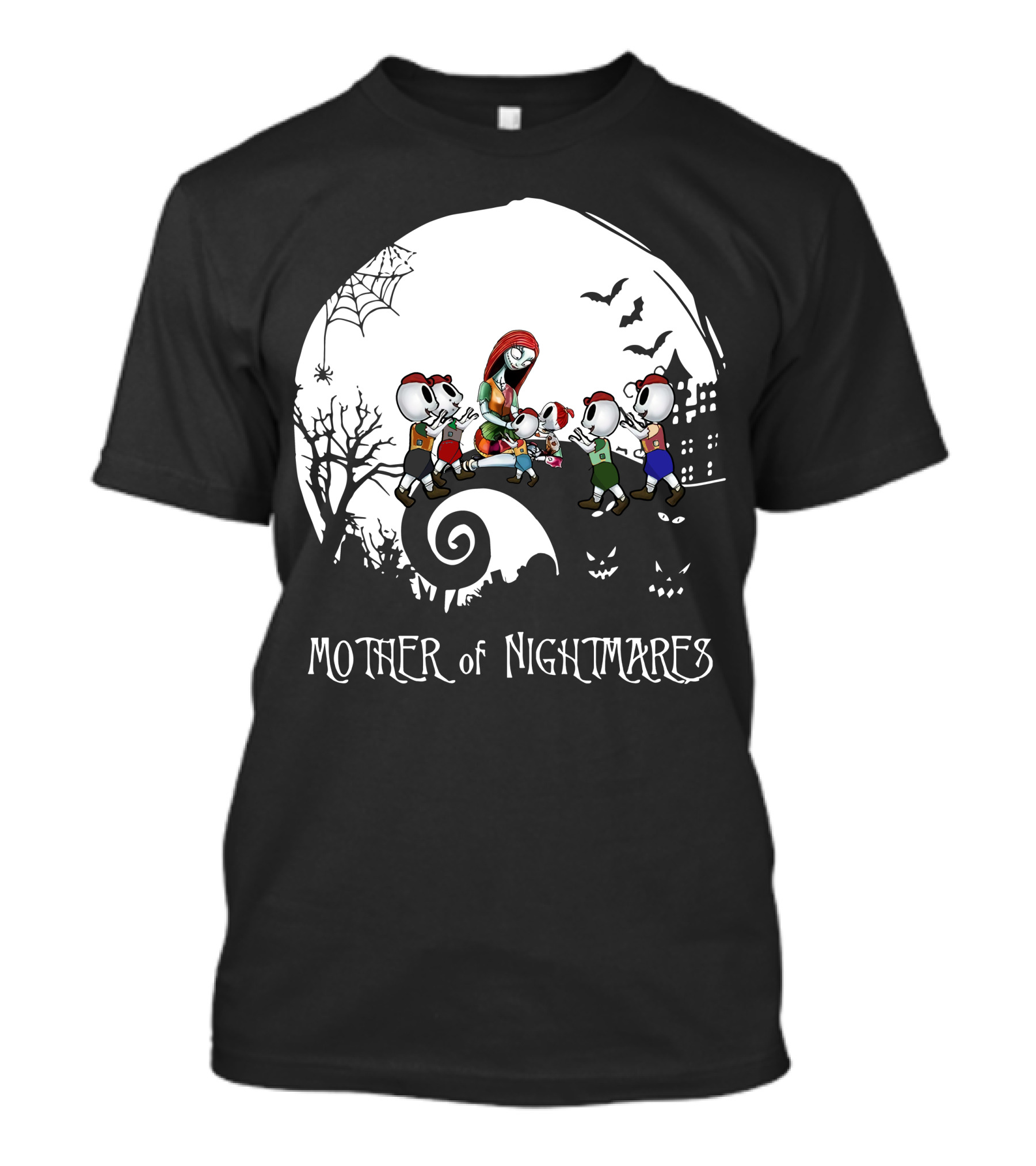 Mother Of Nightmares Halloween Scene With Five Characters T-Shirt