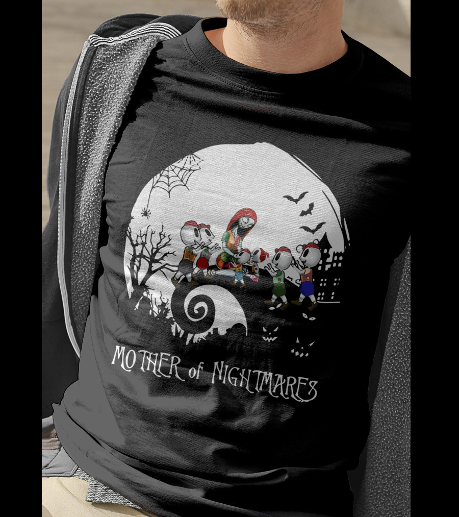 Mother Of Nightmares Halloween Scene With Five Characters T-Shirt