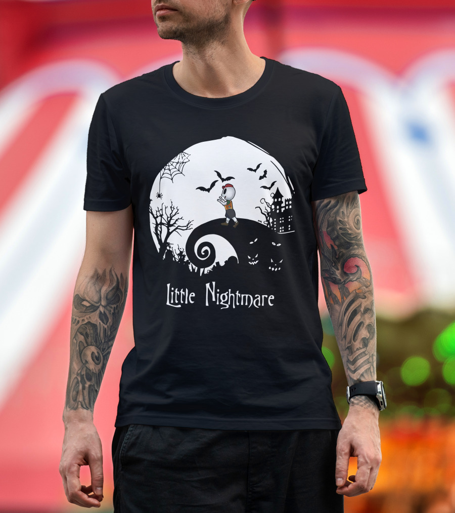 Little Nightmare Boy Halloween Spooky Scene T-Shirt
