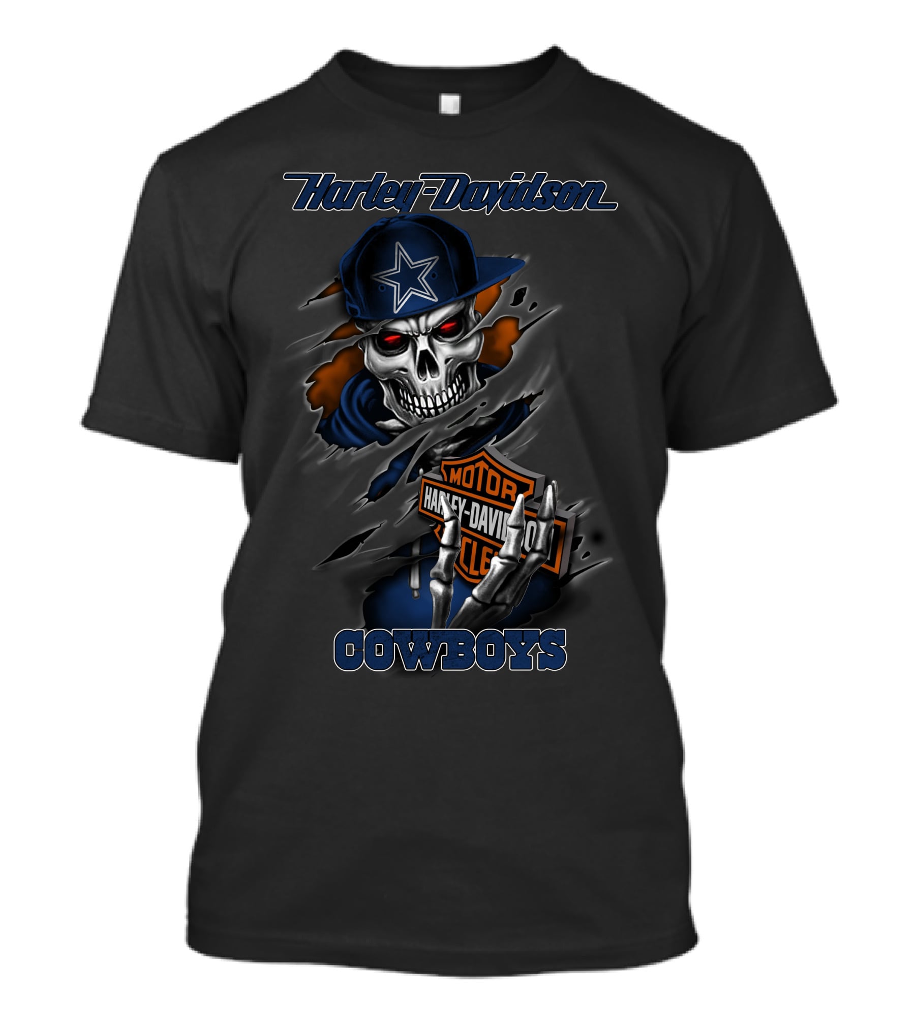 Harley Davidson Cowboys Skull With Star Cap 202010 T-Shirt