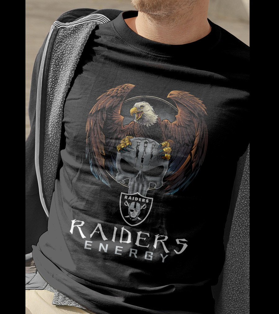 Raiders Energy Eagle Shield Las Vegas Raiders T-Shirt