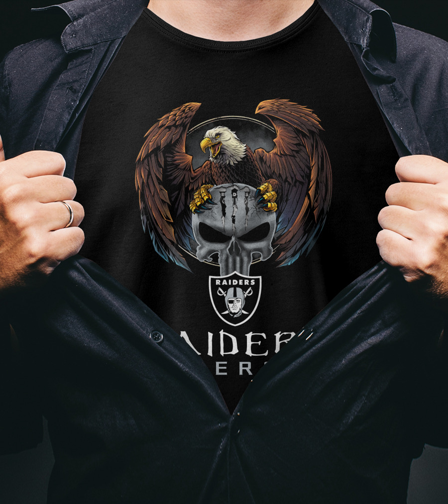 Raiders Energy Eagle Shield Las Vegas Raiders T-Shirt