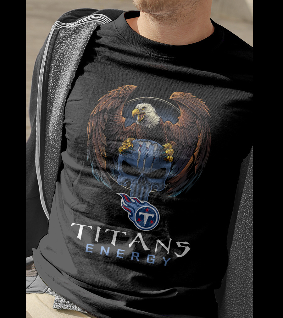 Titans Energy Tennessee Titans Eagle Skull T-Shirt