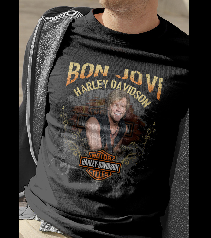 Bon Jovi Harley Davidson Motor Cycles T-Shirt