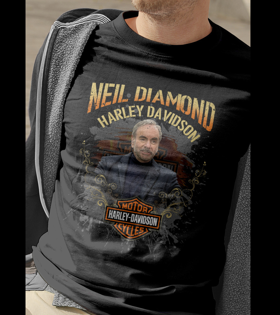 Neil Diamond Harley Davidson Motor Cycles T-Shirt