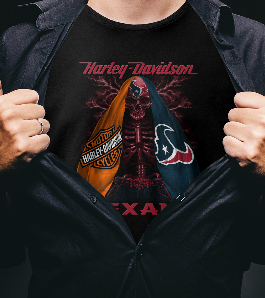 Harley Davidson Houston Texans T-Shirt