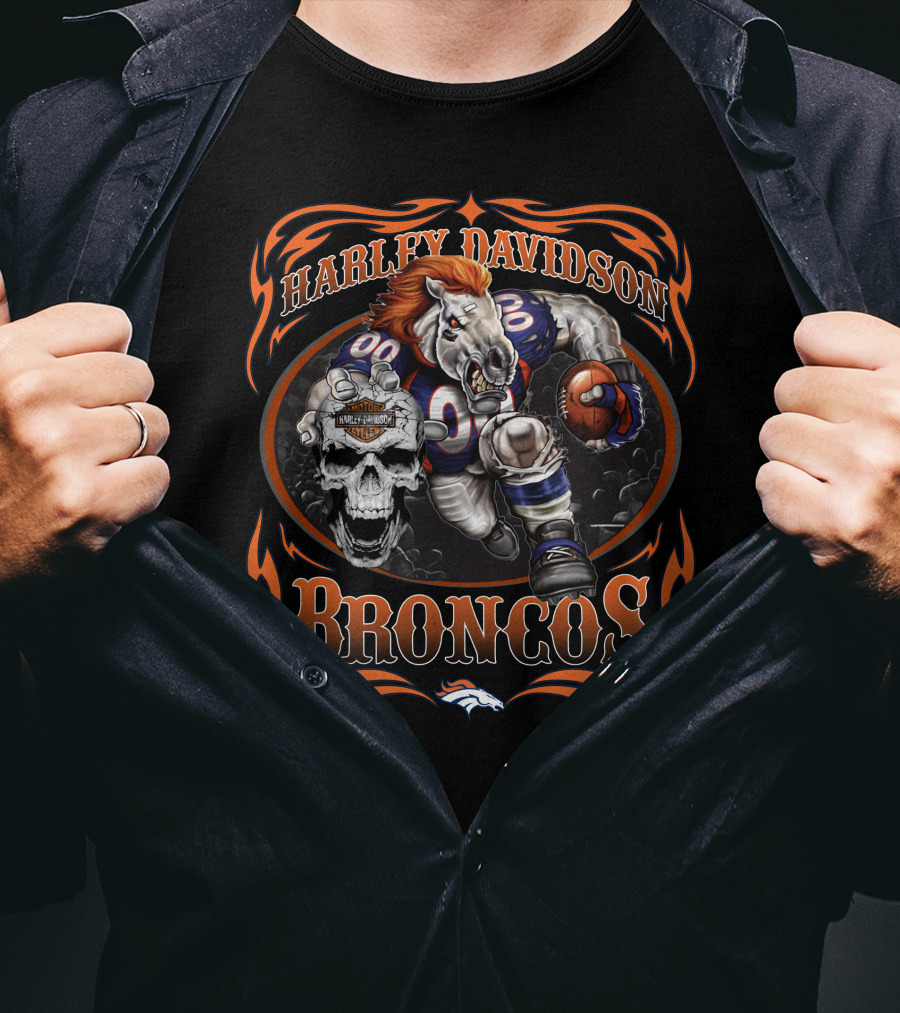 Harley Davidson Denver Broncos T-Shirt
