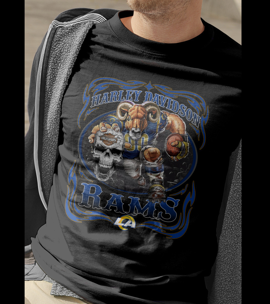 Harley Davidson Los Angeles Rams T-Shirt