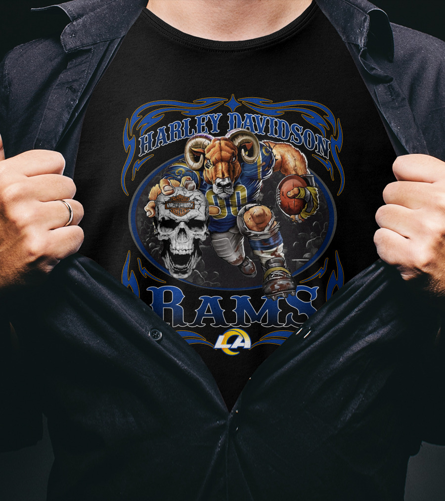 Harley Davidson Los Angeles Rams T-Shirt
