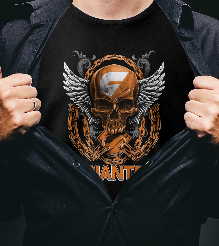 GIANTS Skull Wings Chains T-Shirt
