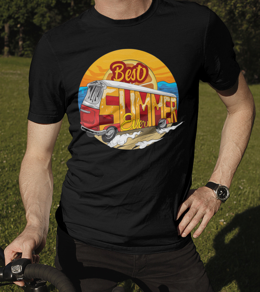 Best Summer Ever Beach Surf Van Adventure T-Shirt