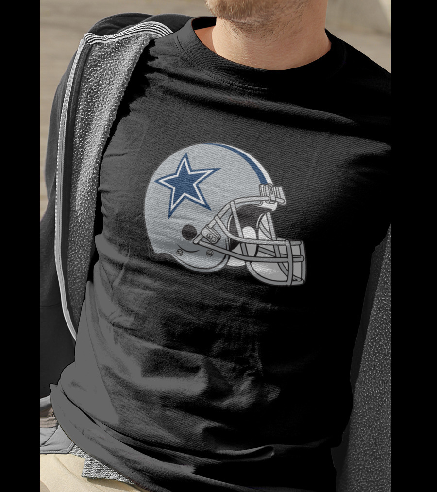 Dallas Cowboys Helmet Star T-Shirt