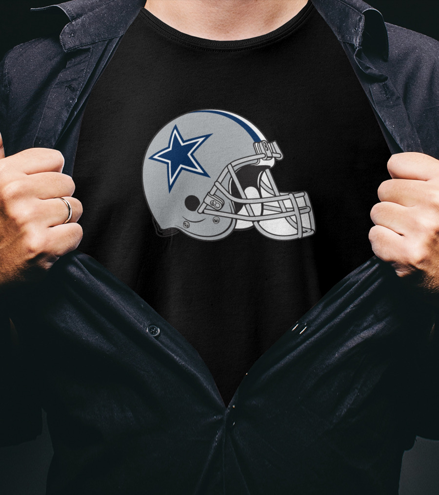 Dallas Cowboys Helmet Star T-Shirt