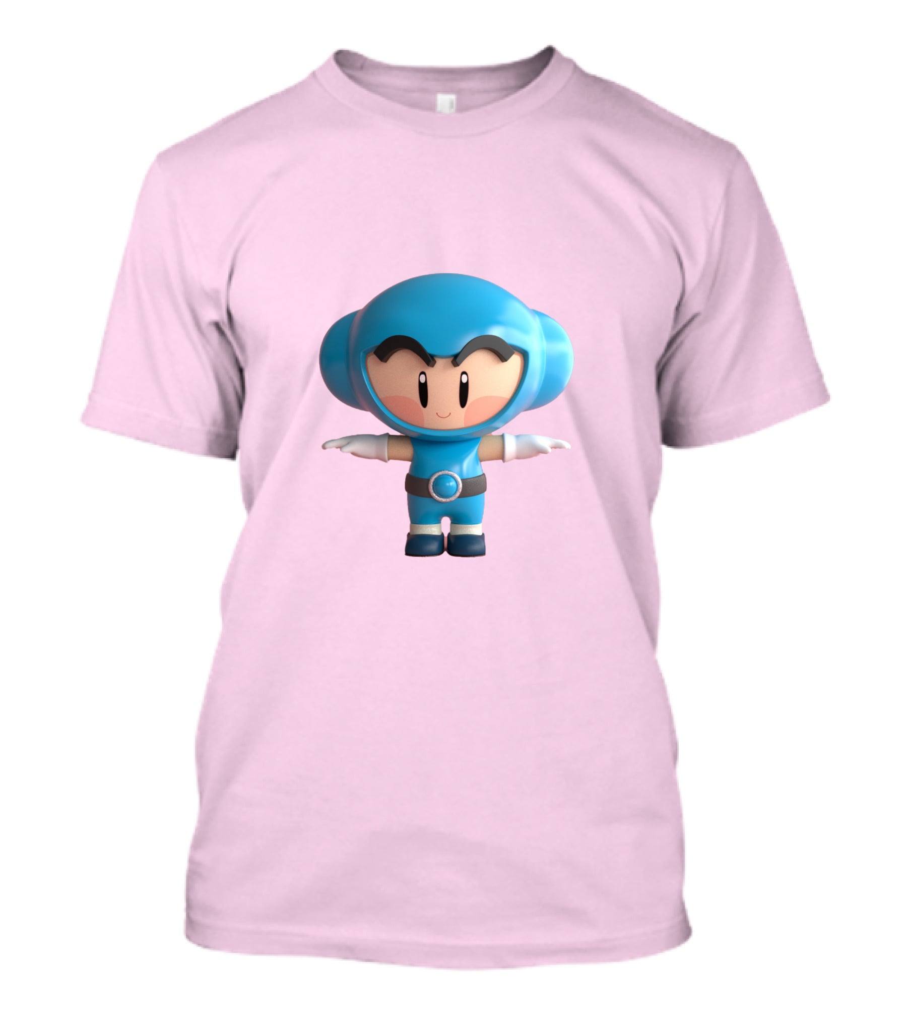 Crazy Arcade Dao Cute Character Blue T-Shirt