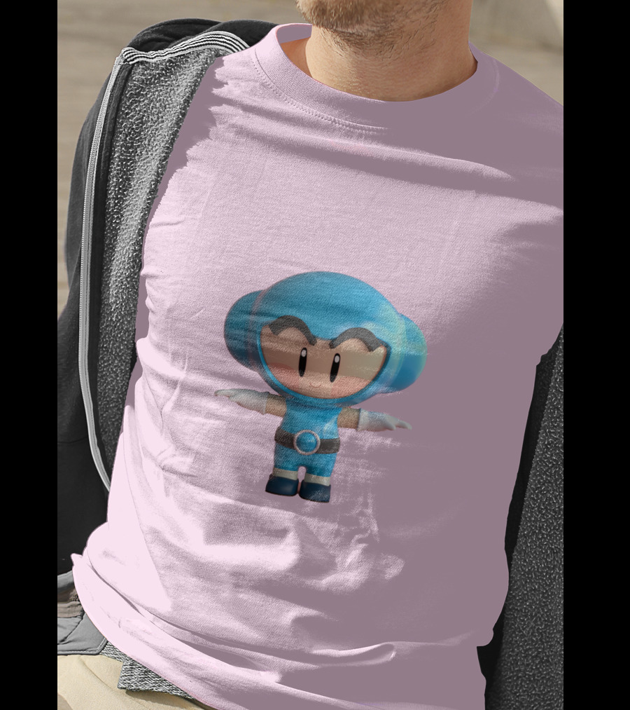 Crazy Arcade Dao Cute Character Blue T-Shirt