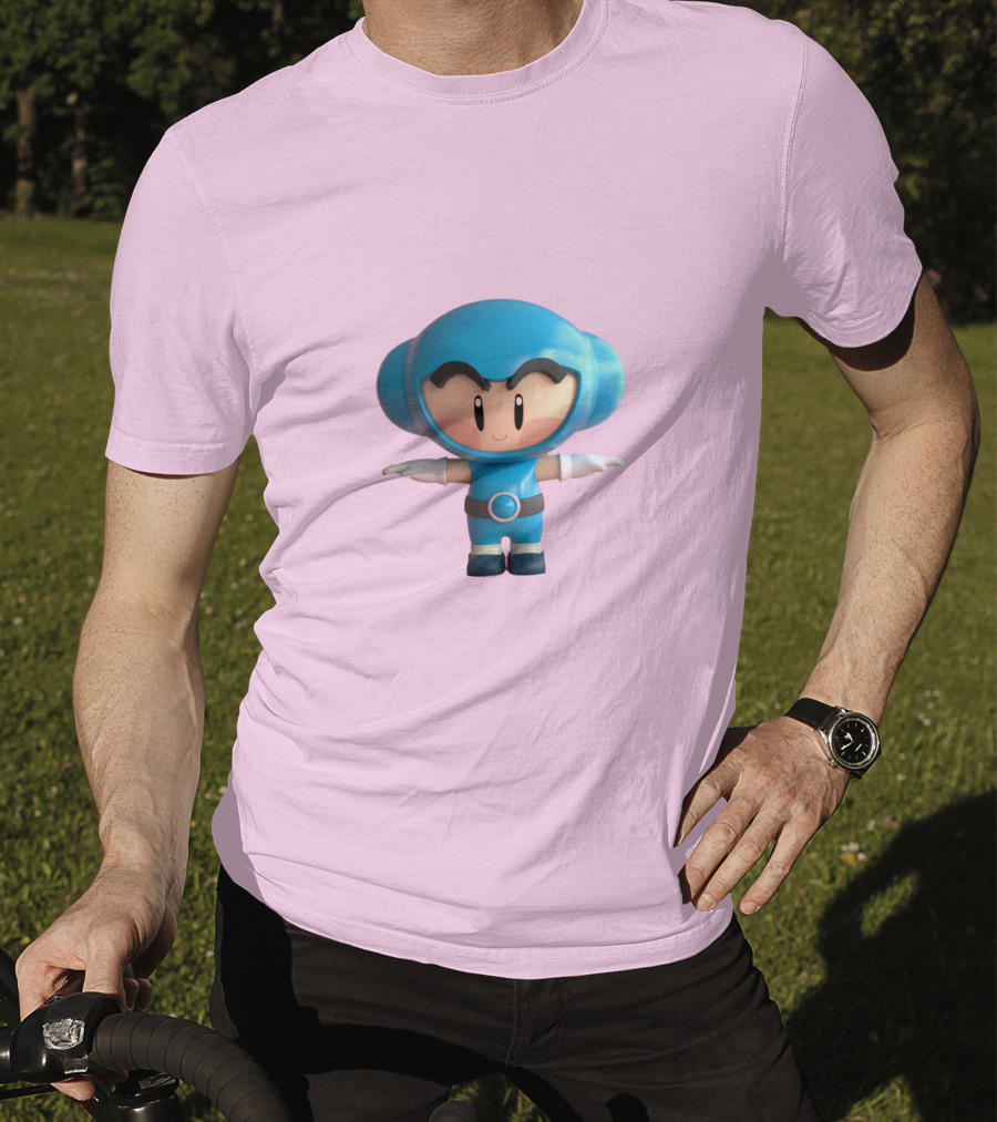 Crazy Arcade Dao Cute Character Blue T-Shirt