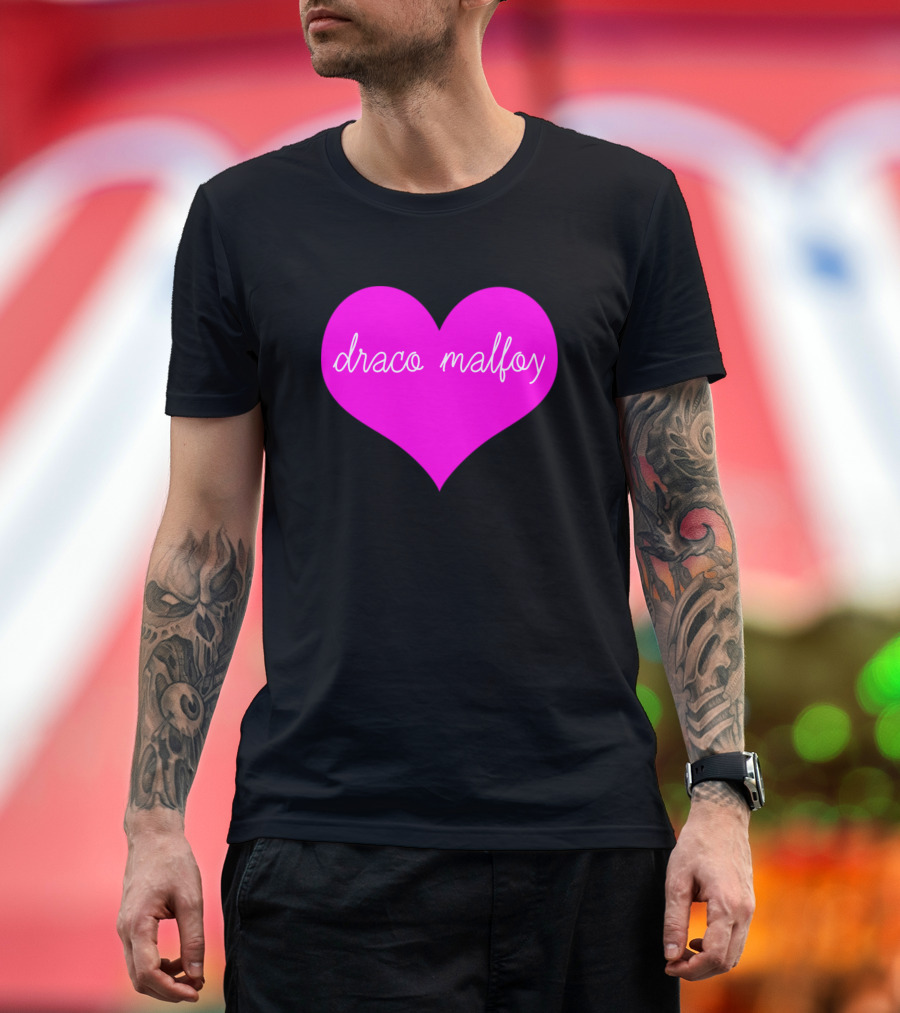 Draco Malfoy Heart Big Fun T-Shirt