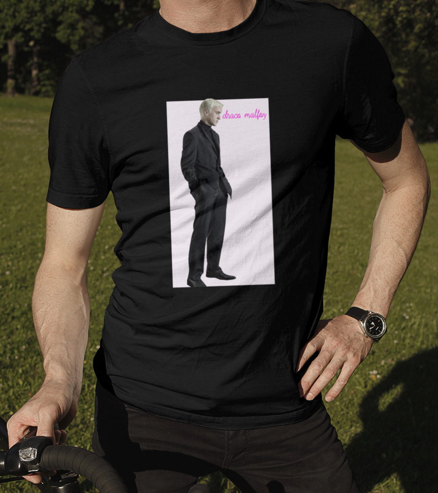 Draco Malfoy Fan Black Suit T-Shirt