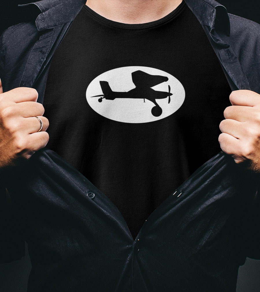 Draco Turbine Pzl104 Wilga Silhouette Oneofakind Aircraft T-Shirt