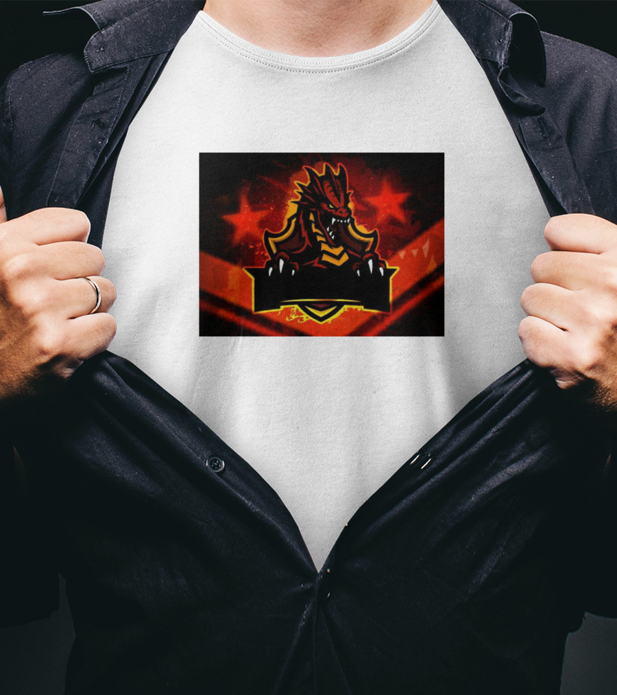 Draco6kin1 Fiery Dragon Emblem T-Shirt