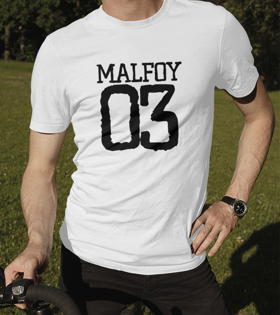 Malfoy 03 Fan Apparel Fandom Number T-Shirt