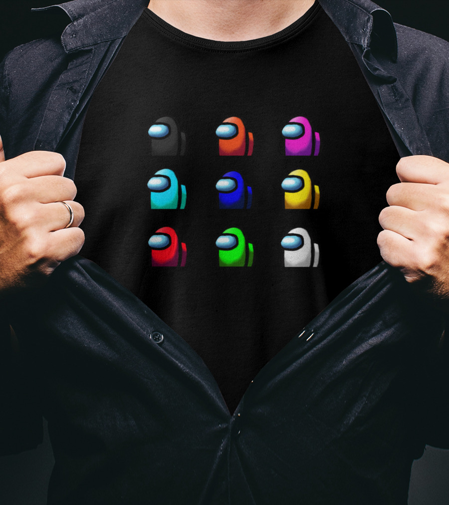 Among Us Crewmate Characters Multicolor Collection T-Shirt