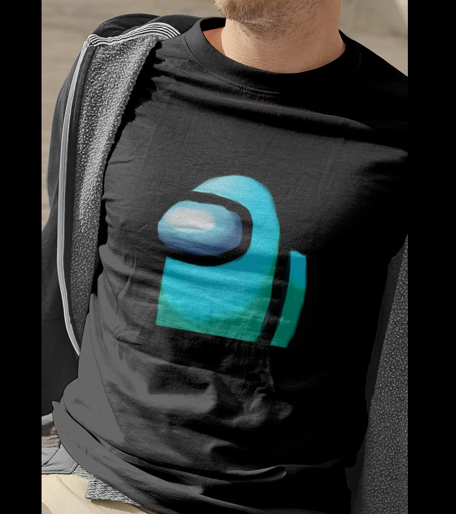 Among Us Crewmate Cyan Character T-Shirt