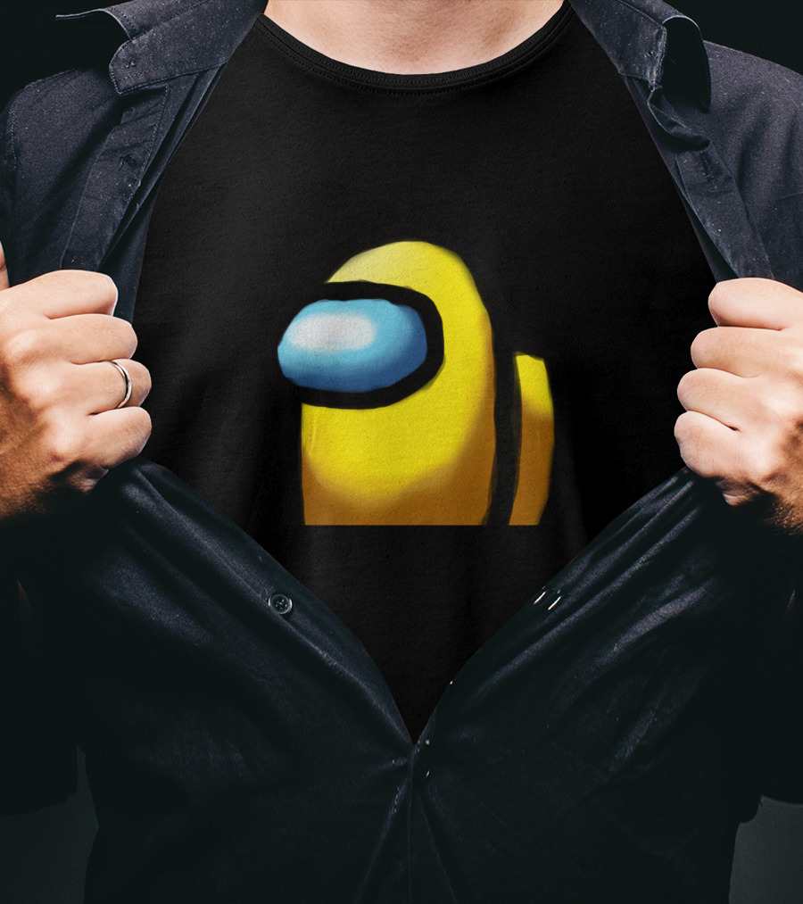 Among Us Yellow Crewmate Character T-Shirt