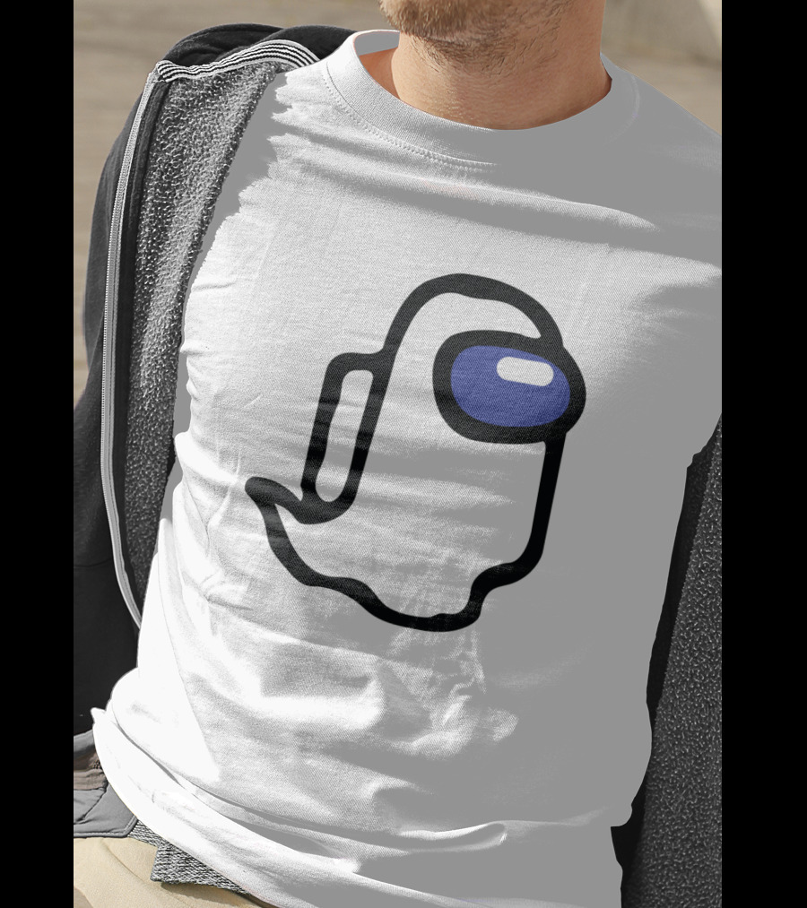 Among Us Ghost Character Minimalist T-Shirt