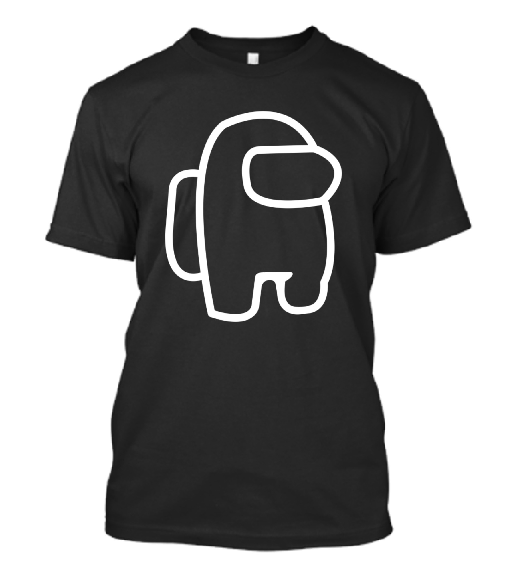 Among Us Crewmate Outline Pocket T-Shirt