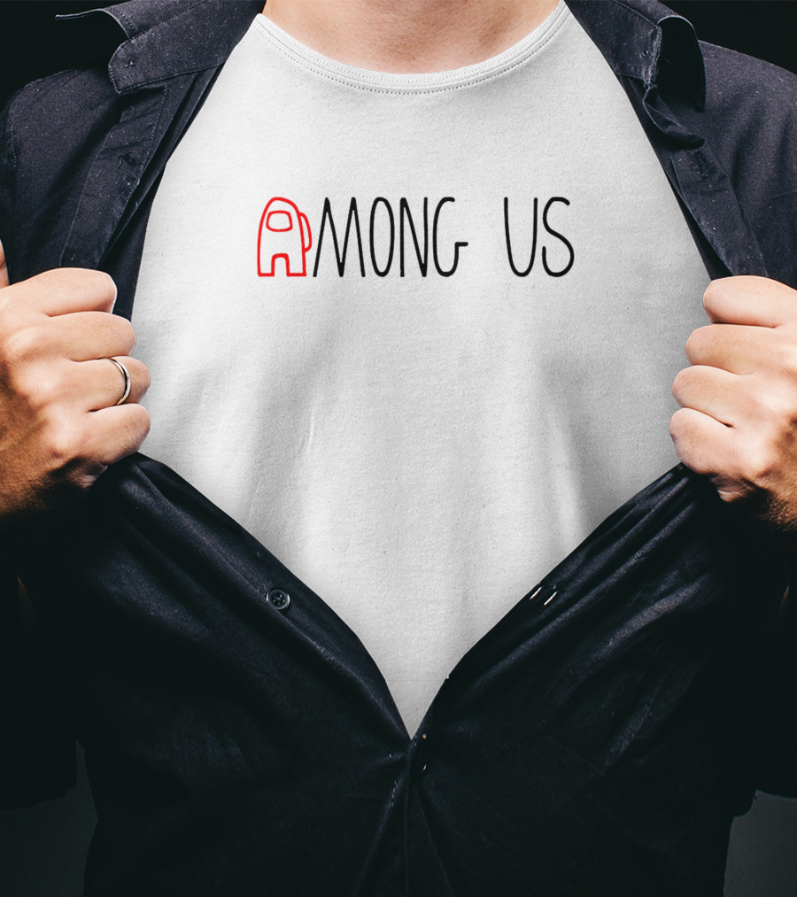 Among Us Red Crewmate Minimalist T-Shirt