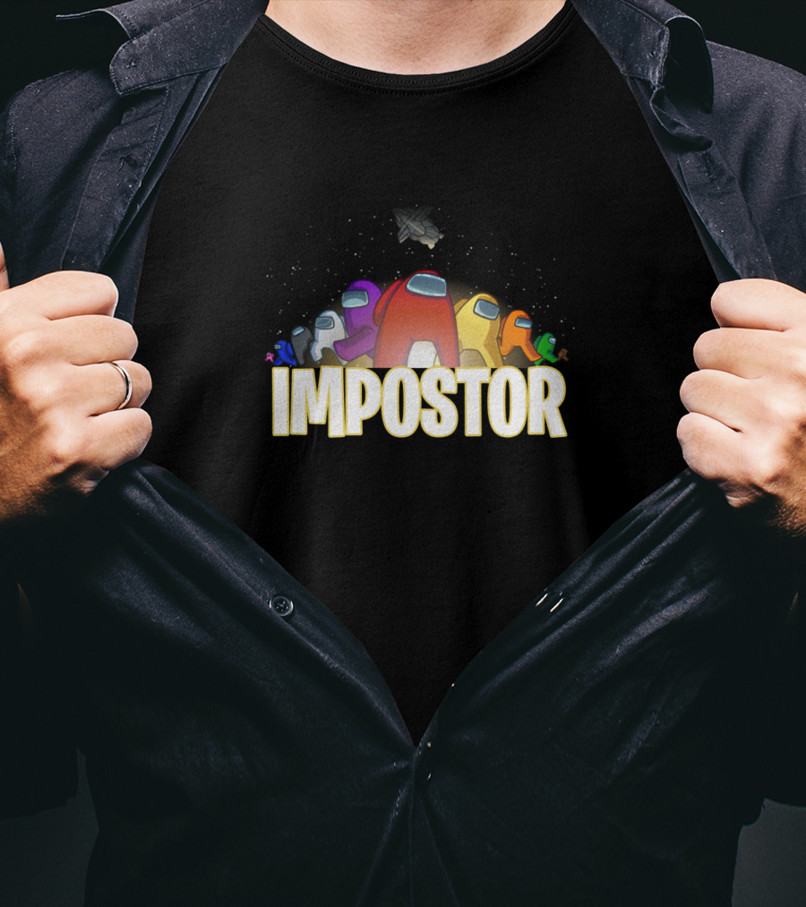 Among Us Merchi0z0n Impostor Crewmates Space T-Shirt