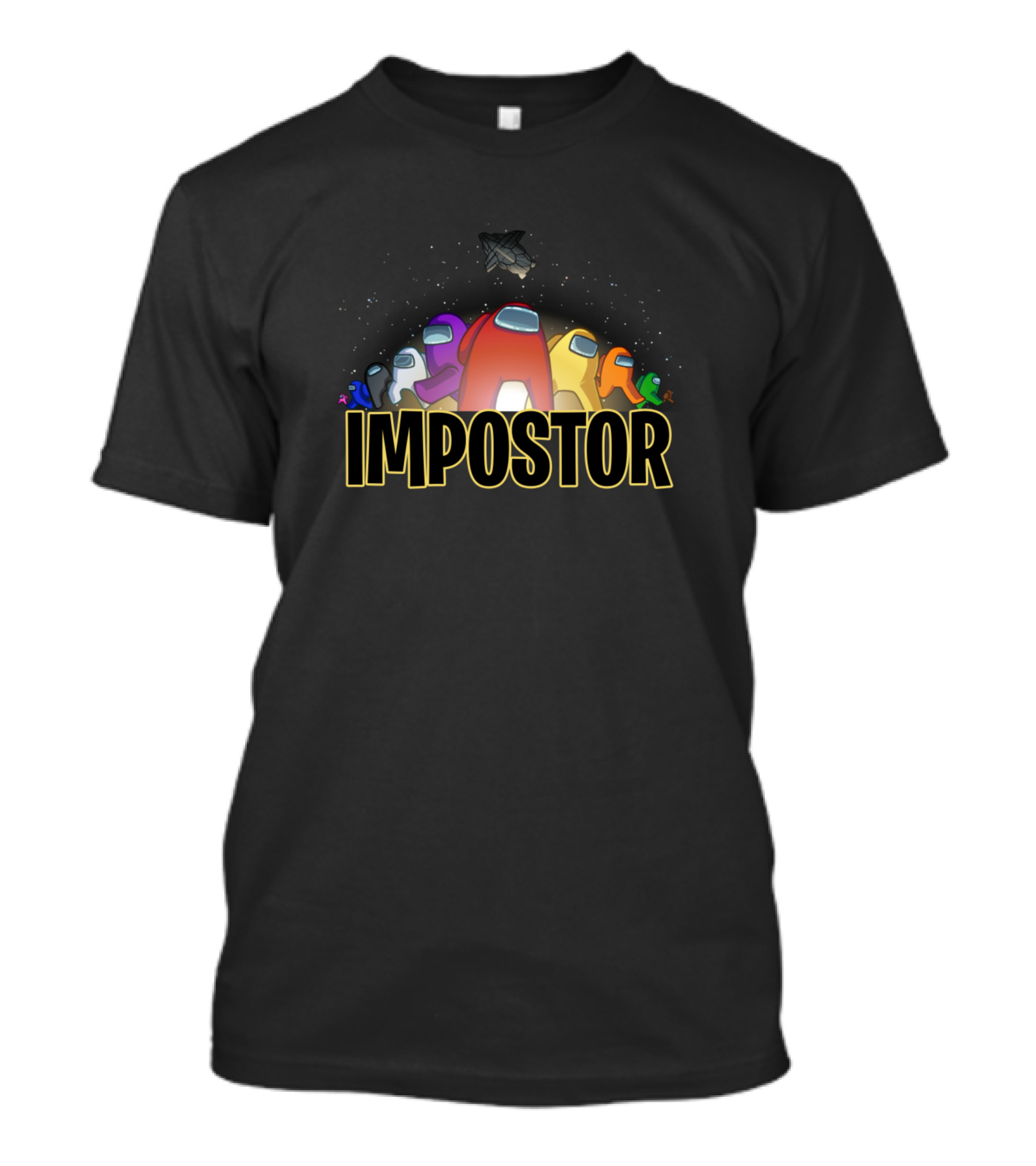 Impostor Among Us Crew Spaceship Astronaut Characters T-Shirt