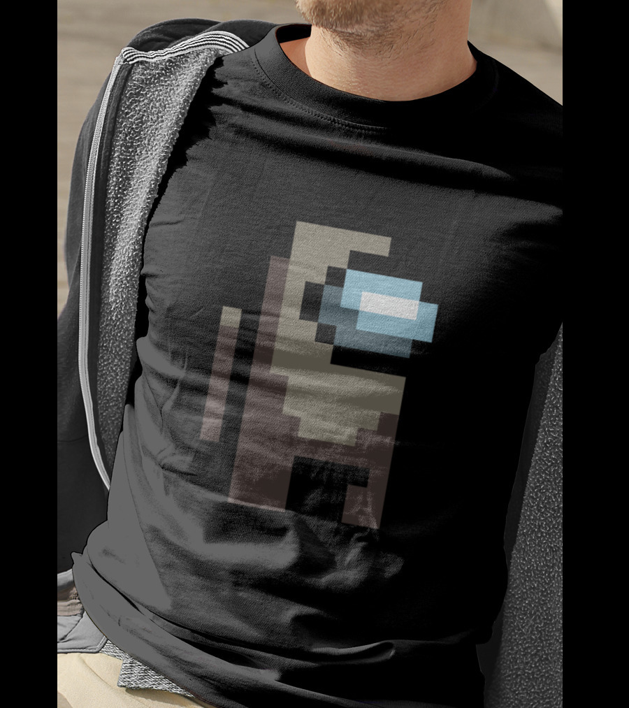Among Us Game Character Tan Crewmate Pixel T-Shirt