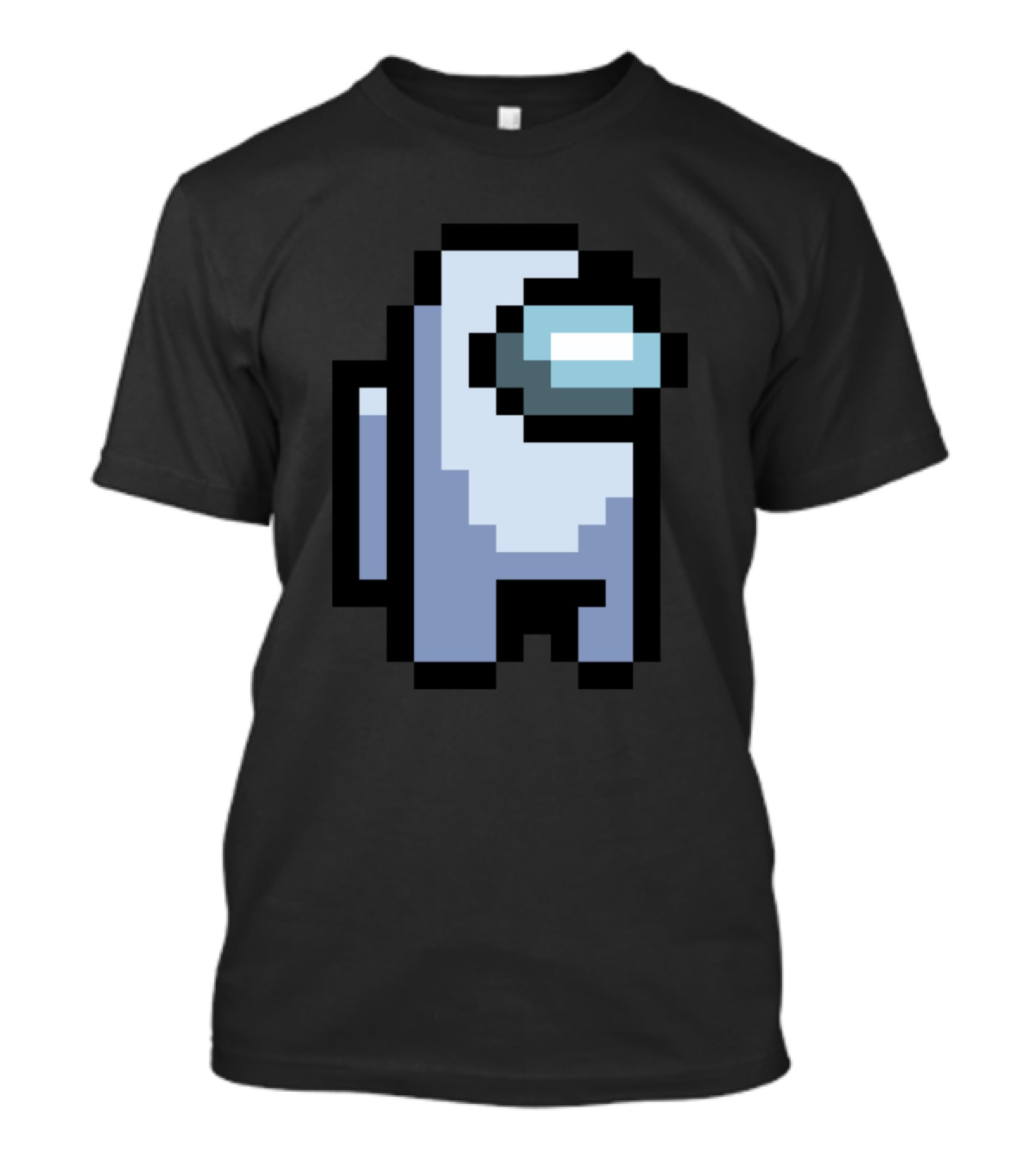 Among Us Crewmate White Pixel T-Shirt