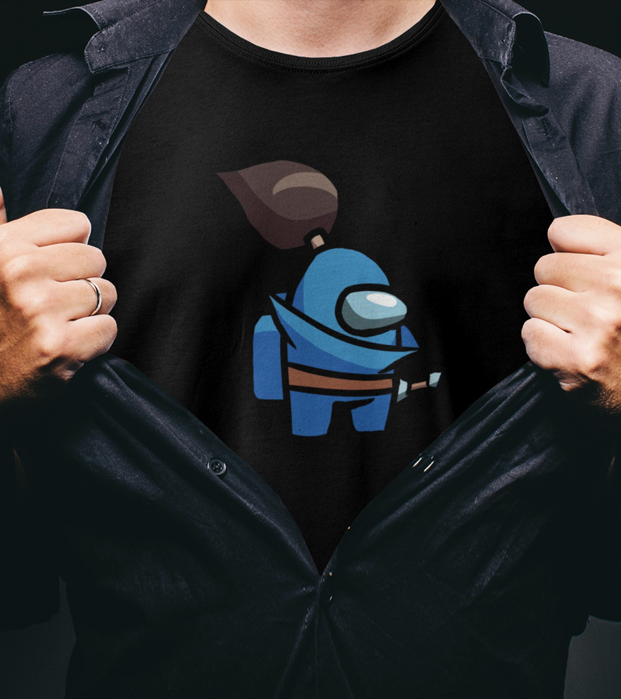 Among Us Yasuo Crossover Character Gaming Mashup T-Shirt