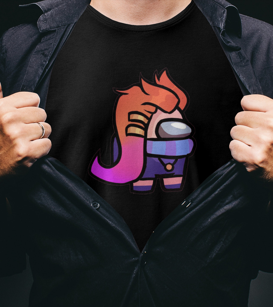 Among Us Character With Zoe Hairstyle From League Of Legends T-Shirt