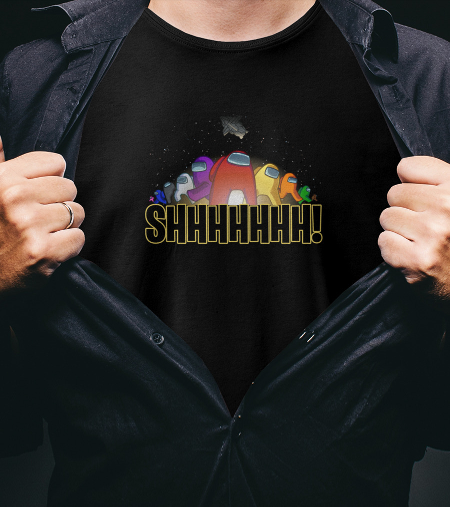 SHHHHHHH Impostor And Crewmate Among Us T-Shirt