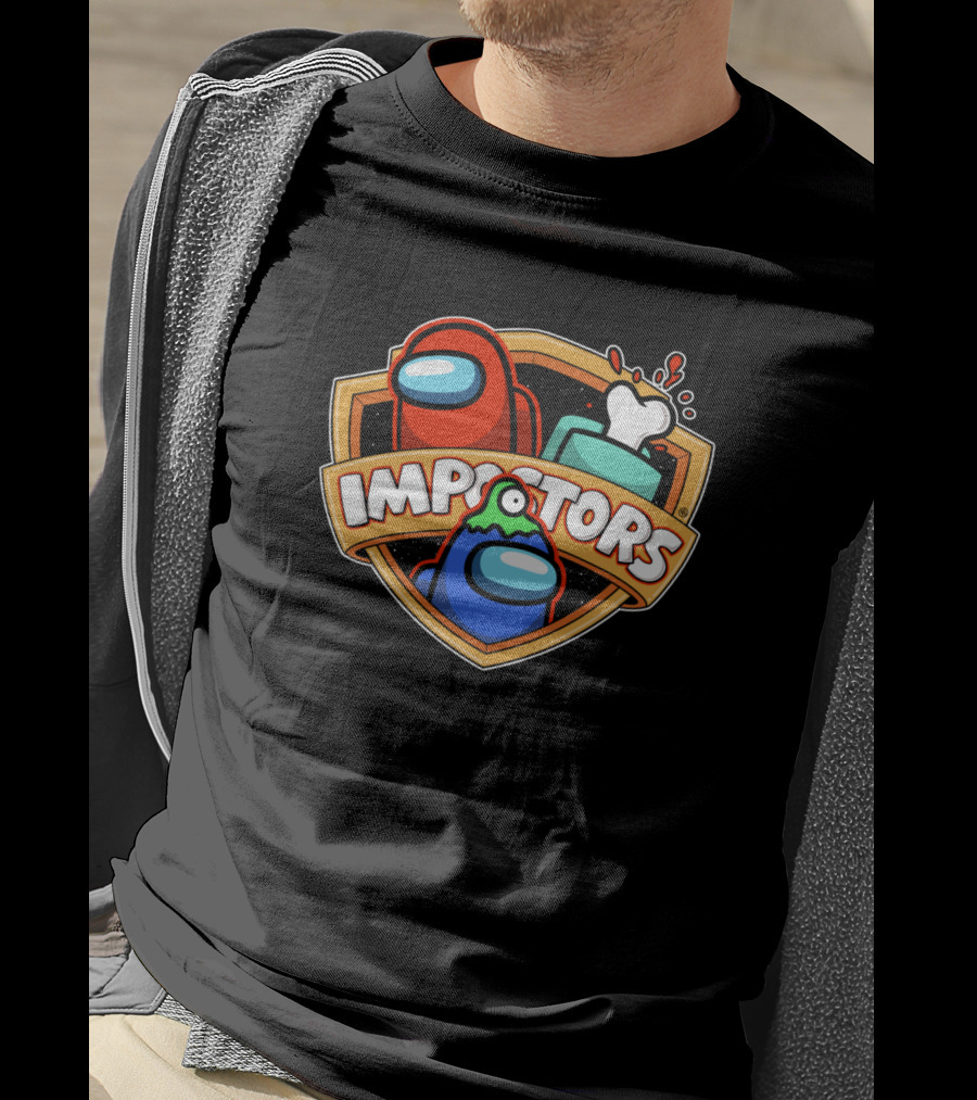 Among Us Impostors Shield Emblem T-Shirt