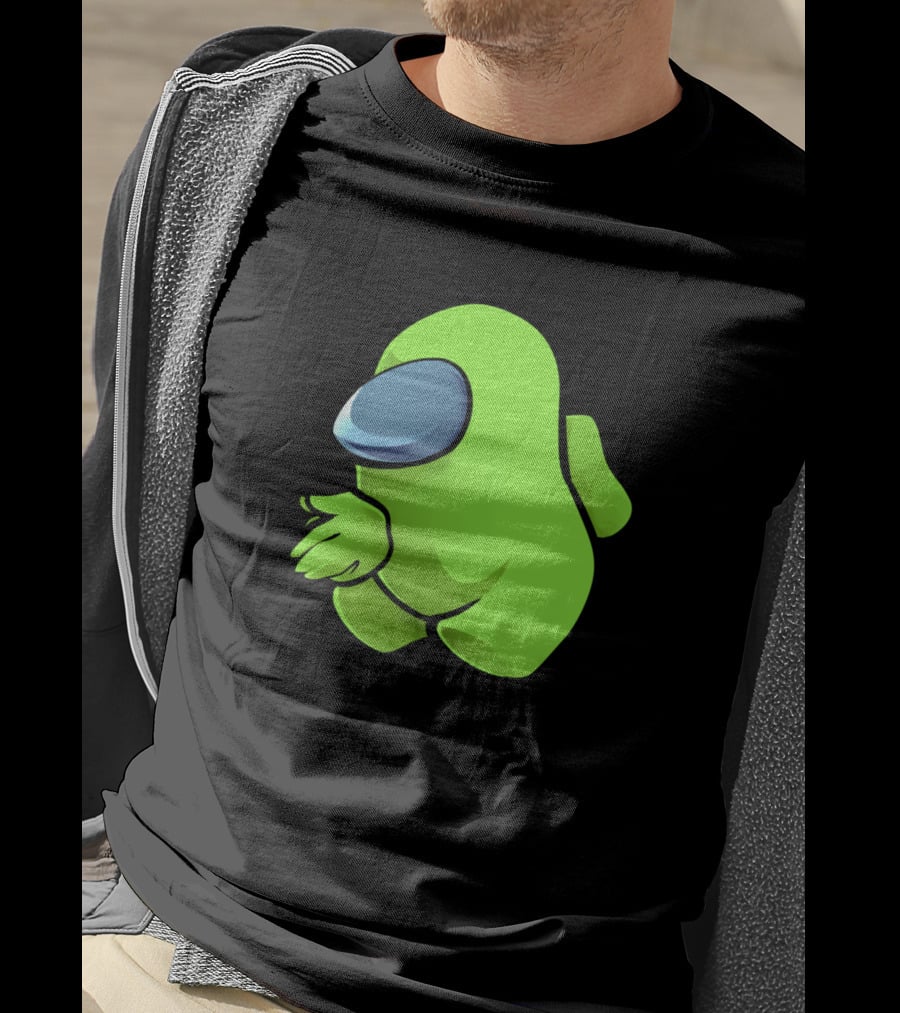 Sus Light Green Crewmate Character T-Shirt