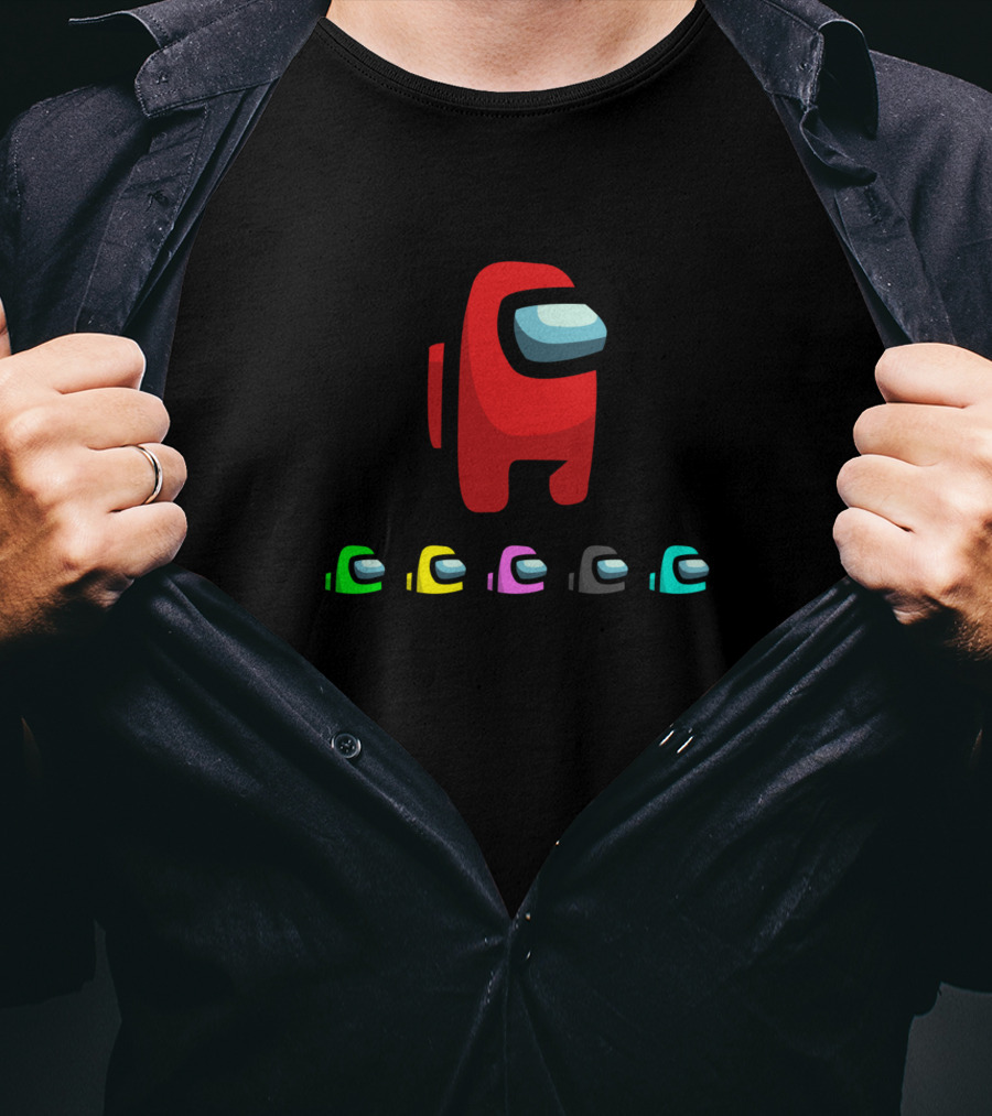 Vote Among Us Crew Impostor Game Characters T-Shirt