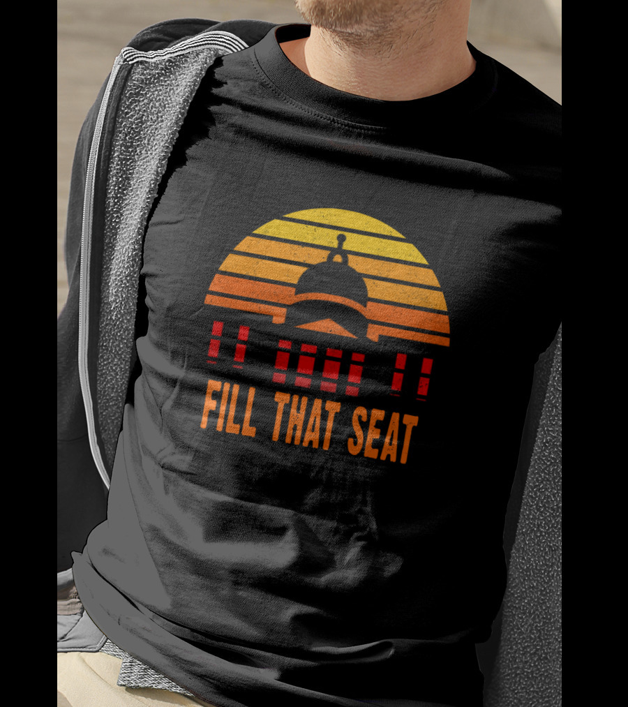 Fill That Seat 3ocgy Capitol Sunset Stripes T-Shirt
