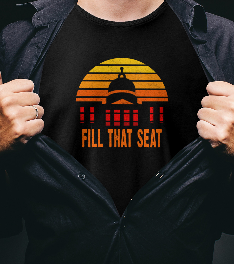 Fill That Seat 3ocgy Capitol Sunset Stripes T-Shirt