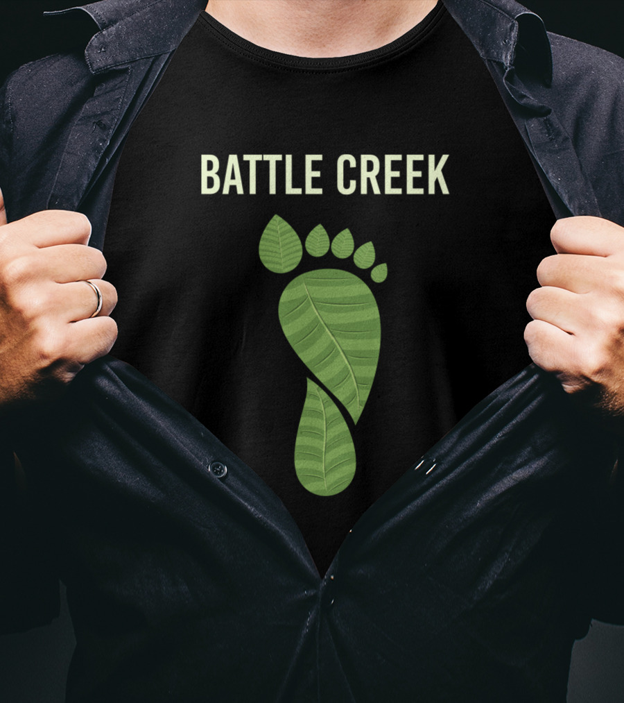 Battle Creek Eco Footprint Leaf T-Shirt