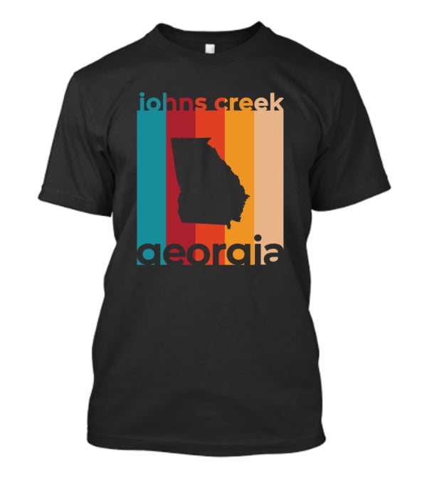 Johns Creek Georgia Retro State T-Shirt