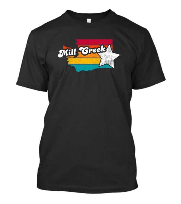 Mill Creek Washington Vintage Stripes Star T-Shirt