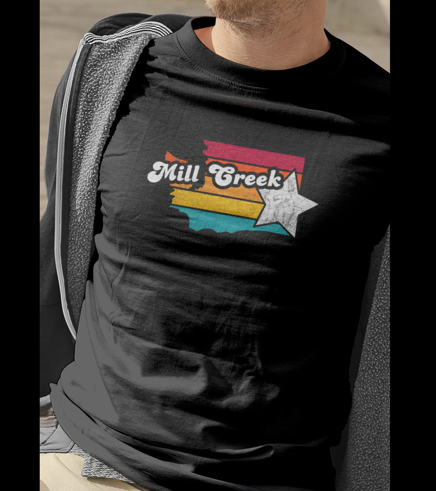 Mill Creek Washington Vintage Stripes Star T-Shirt