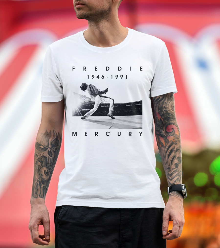 Freddie Mercury 1946-1991 Iconic Stage Performance T-Shirt