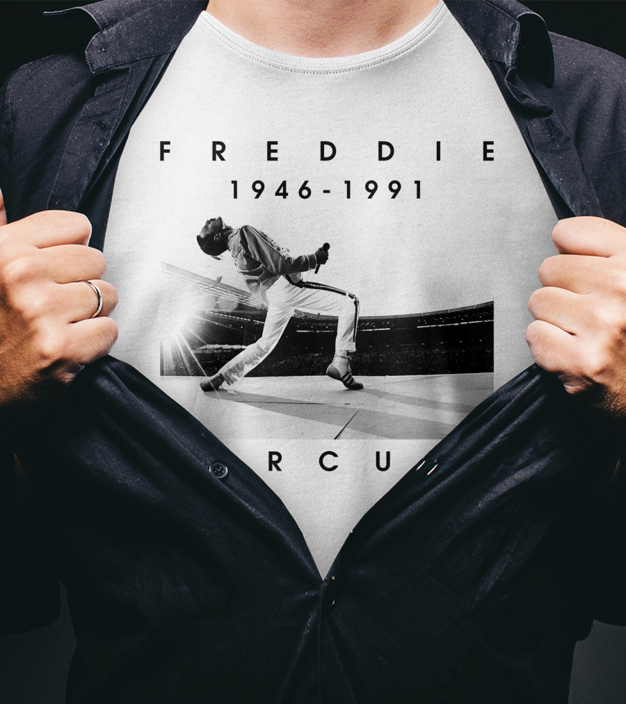 Freddie Mercury 1946-1991 Iconic Stage Performance T-Shirt